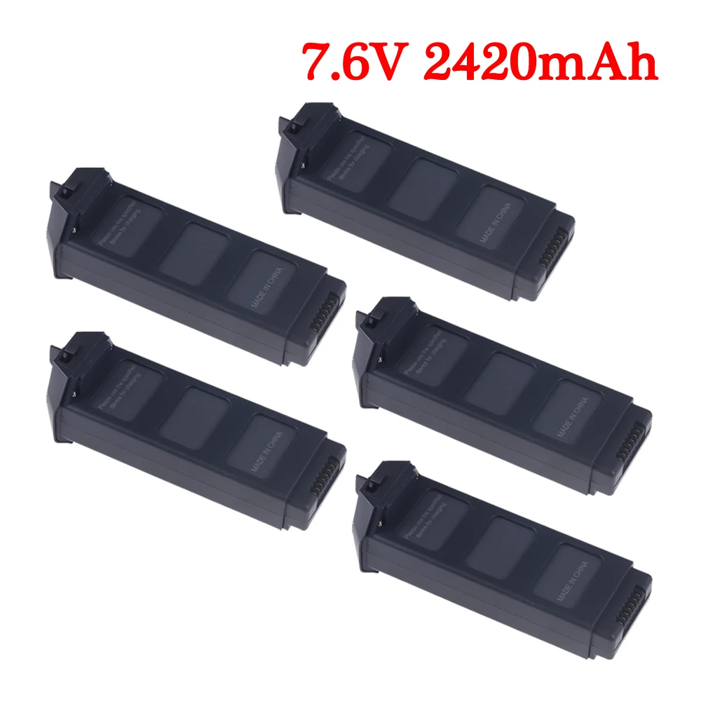 Обновленная батарея LiPo 7,6 В 2420 мАч для MJX R/C Bugs 5 Вт B5W 4K RC Quadcopter, запасные части, 7,4 В, батарея для дрона X5 Pro