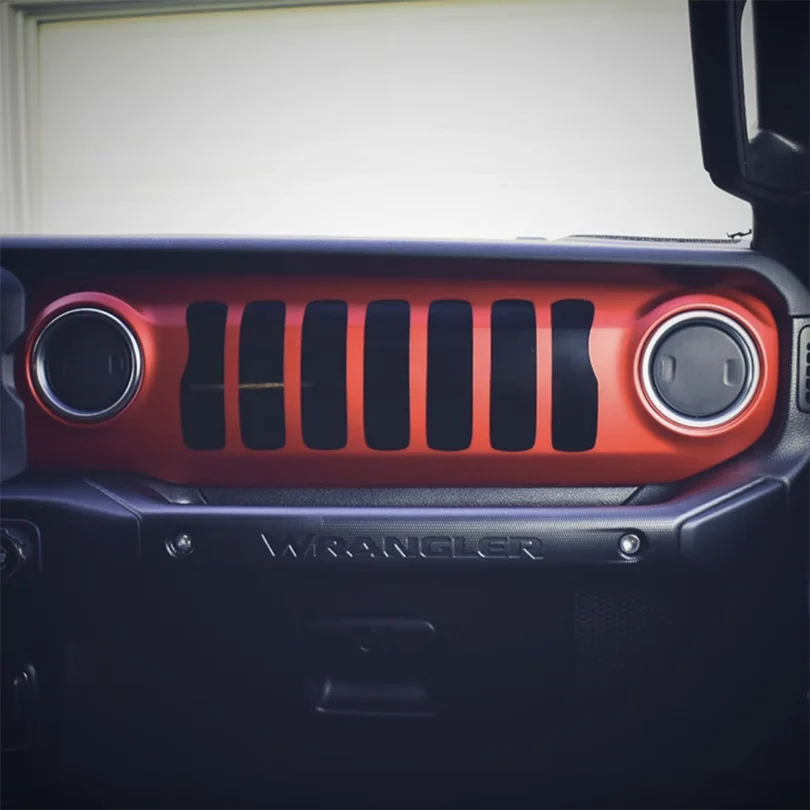Виниловая наклейка для приборной панели перчаток Jeep Wrangler JL и Gladiator