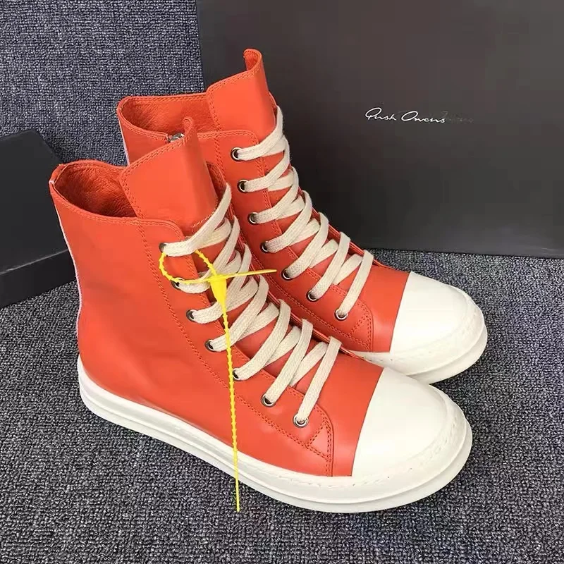 

2022 Women Cowhide Fabric Sports Shoes Flat Thick Sole Running Shoe Lace Up Mixed Color Patchwork Luxury Casual Shoe Hiking Shoe