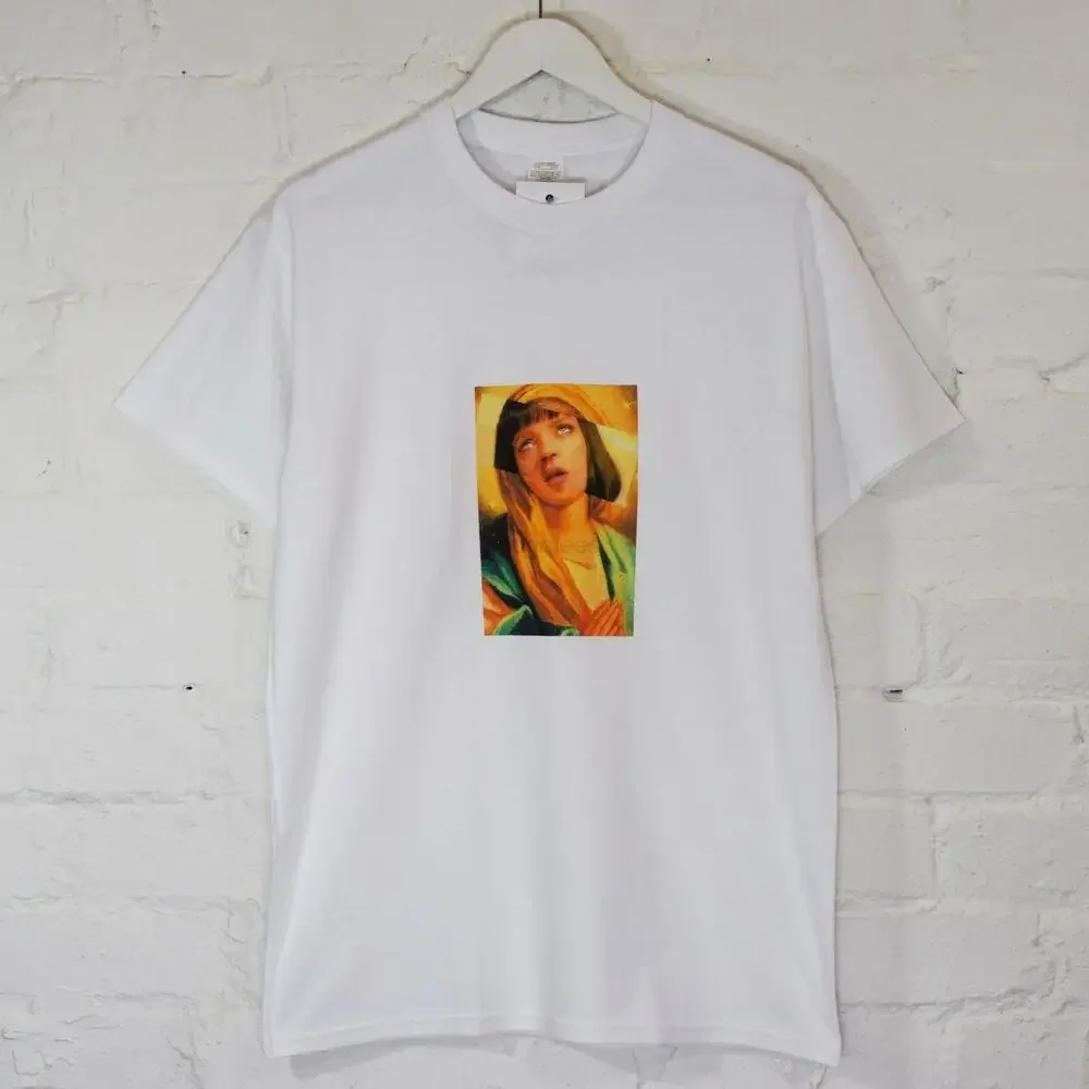 Фактический факт криминальная литература x Mia Wallace девственница белая футболка