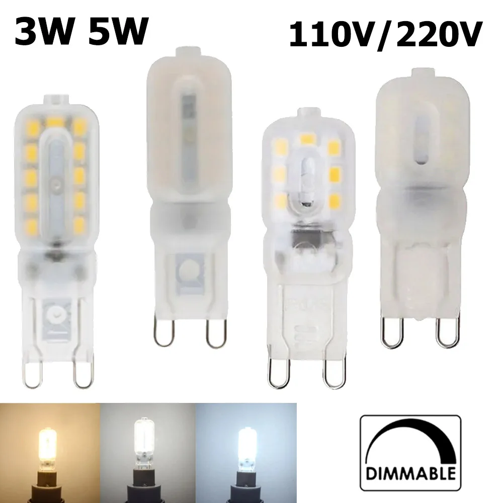 Светодиодная лампочка G9 3W 5W 2835SMD Мини - лампа для замены галогенной лампы 20W 30W