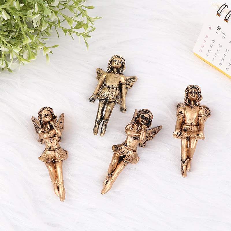 

Angel Girl Hanging Cup Resin Decoration Fairy Combination Flower Decor Garden