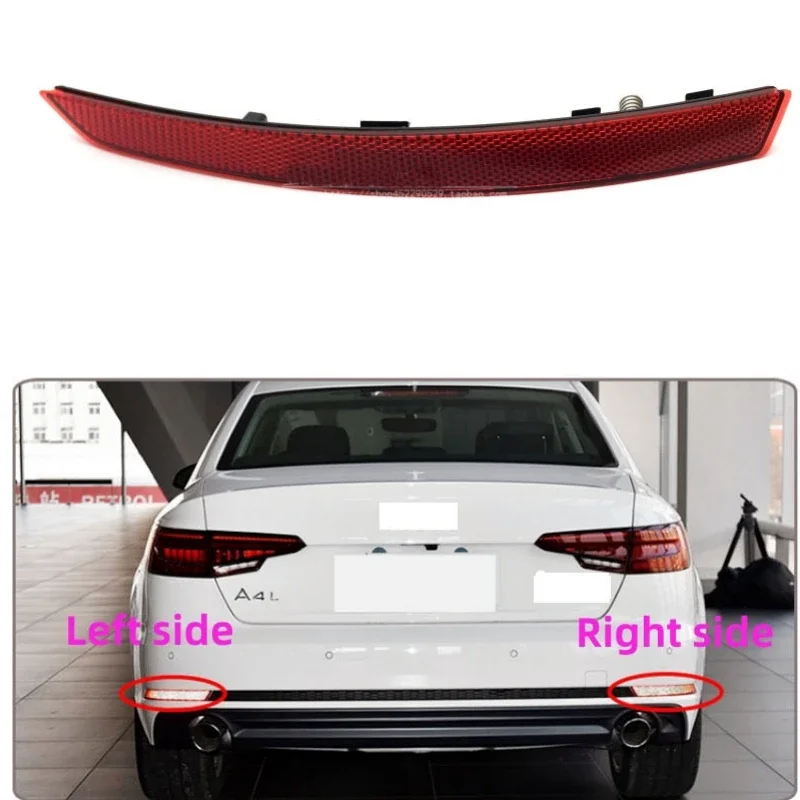 

Для AUDI A4 B9 2017 2018 2019, задний бампер, фонарь, светоотражающий элемент, отражатели, фонарь