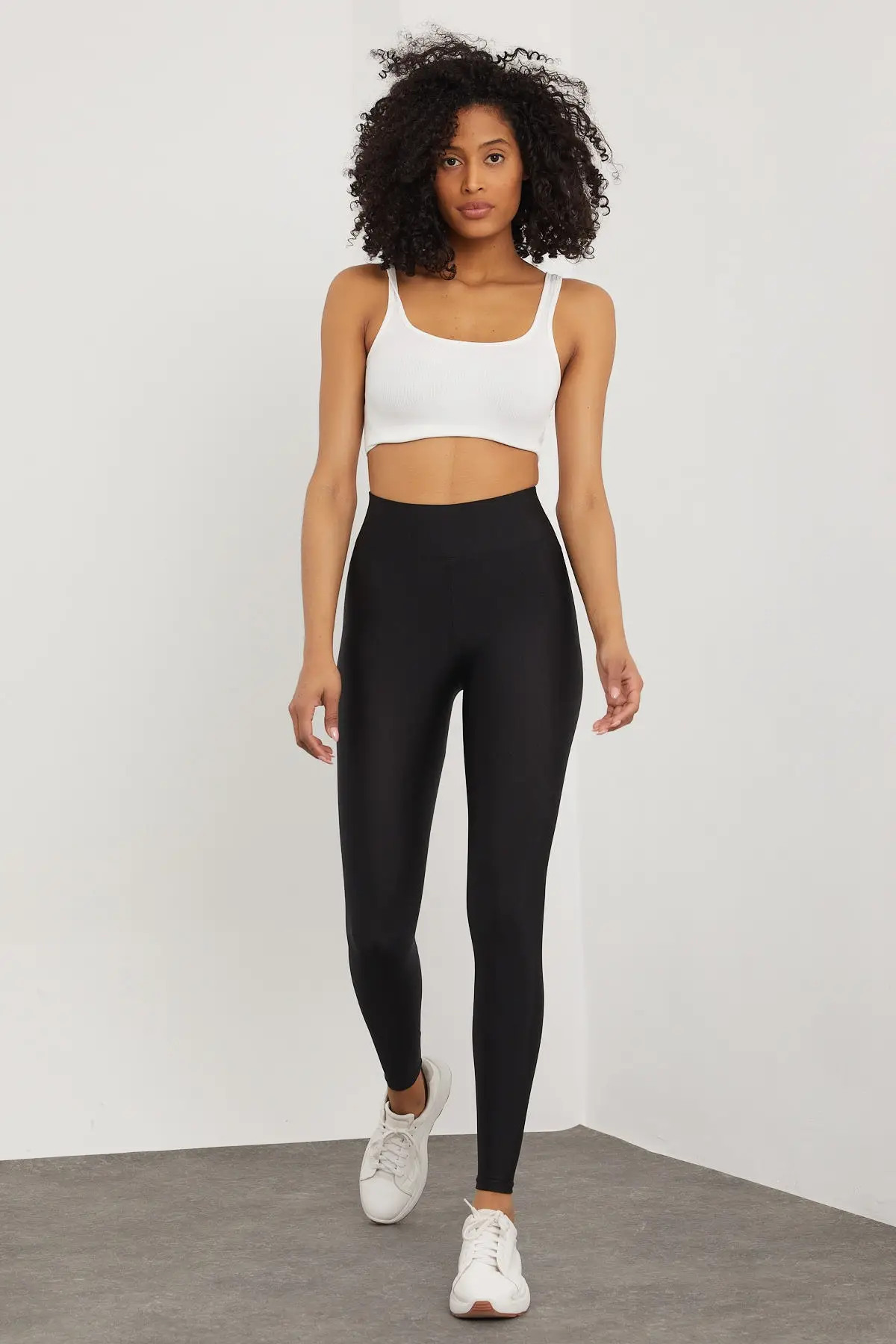 Women's Black Articulated Rallying Bright Disco Leggings
