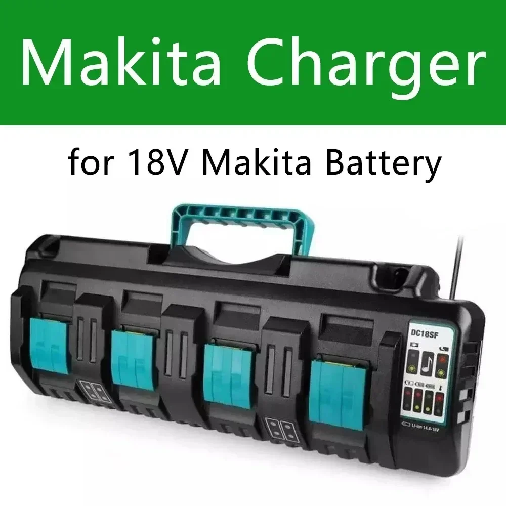 Зарядное устройство с двойным литий-ионным аккумулятором для Makita 18 в 14 4 В 4A DC18RD