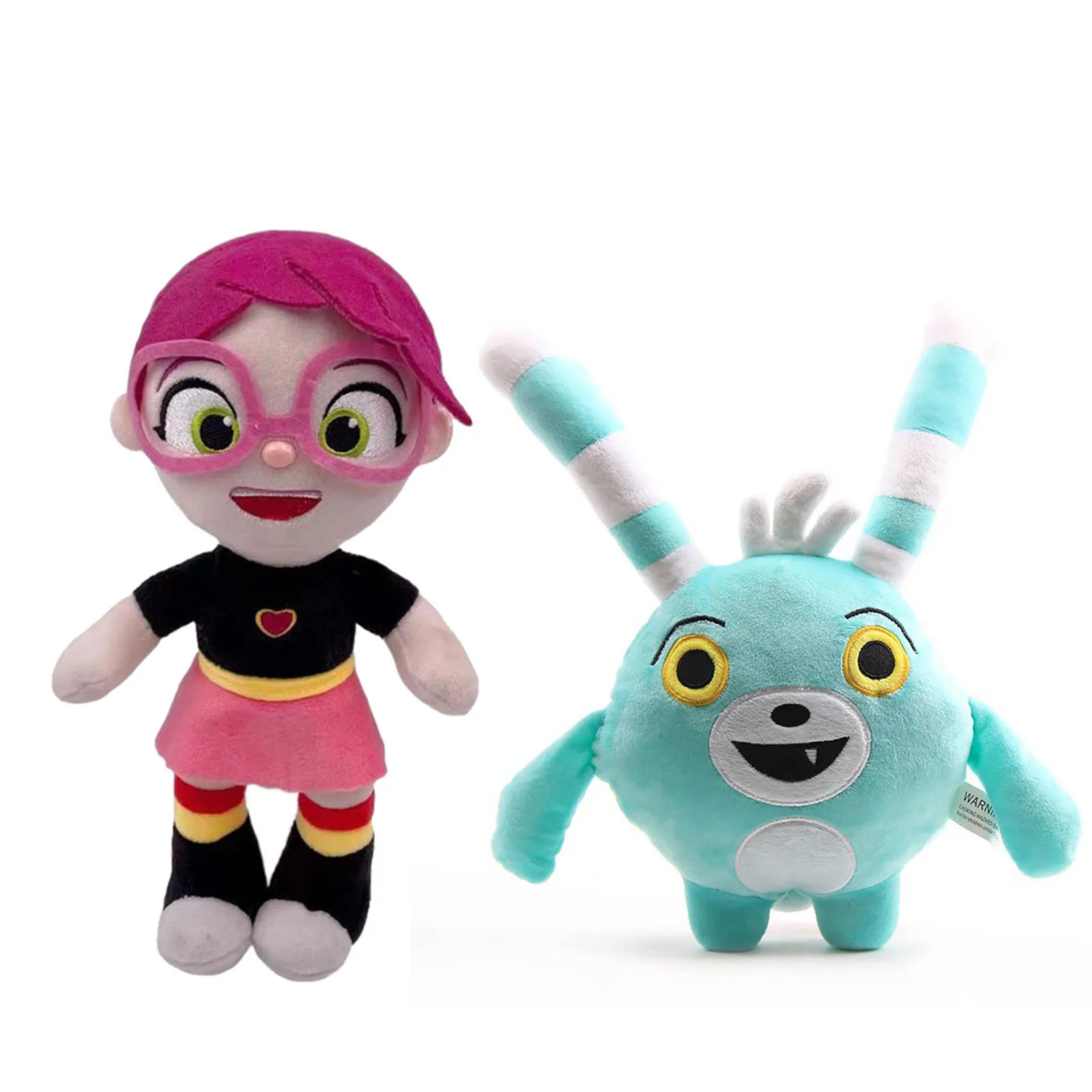 

2pcs Anime Abby Hatcher Bozzly Bunny Plush Figure Toy Cute Blue Rabbit Stuffed Doll For Kid Birthday Gift