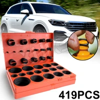 419x car o ring seal assortment rubber mechanic gasket kit universal metric grommet garage assorted washer plumbing with case