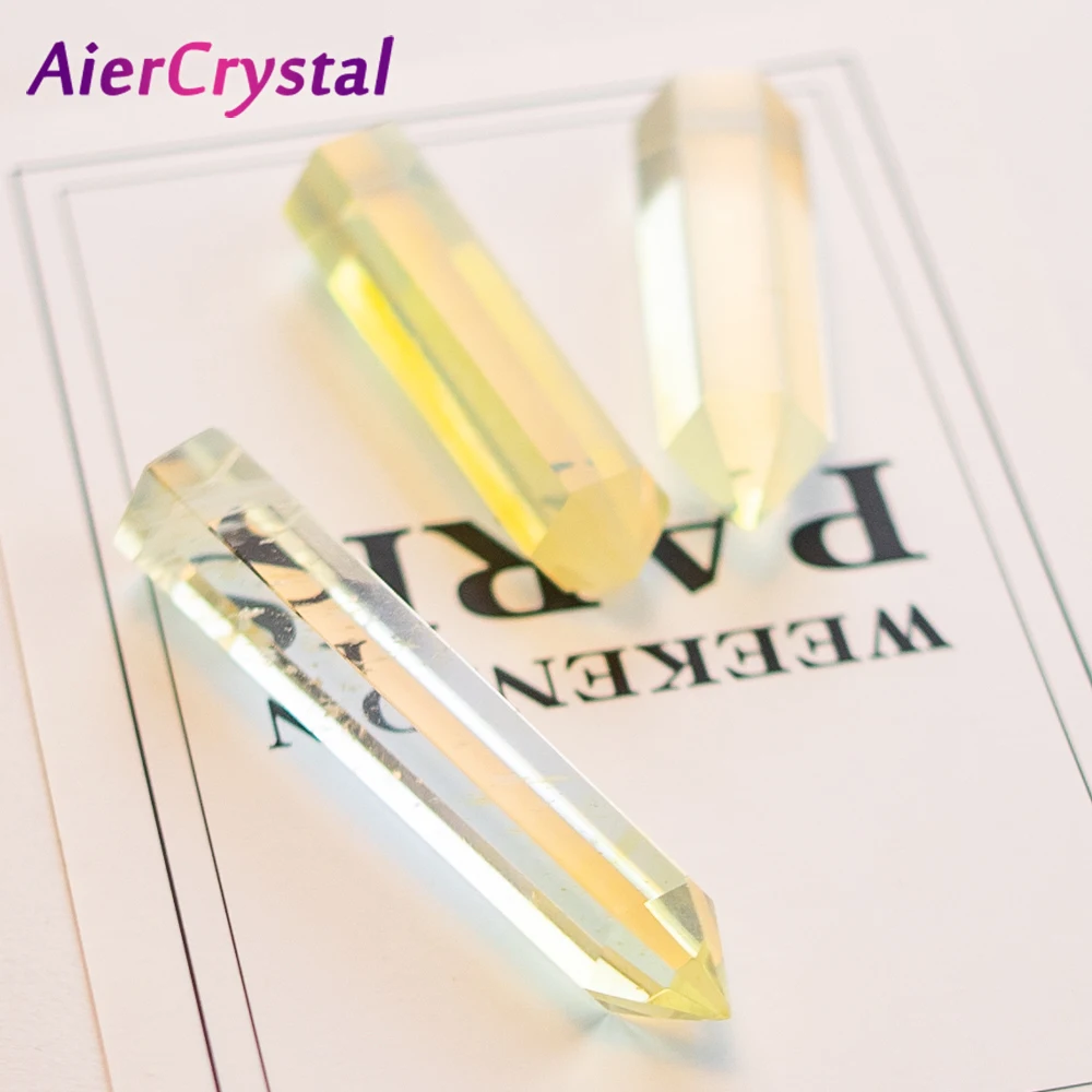 

Natural Yellow Crystal Tower Rose Quartz Handicraft Reiki Healing Energy Pyramid 1PC Mineral Crystal Aquarium Decorations