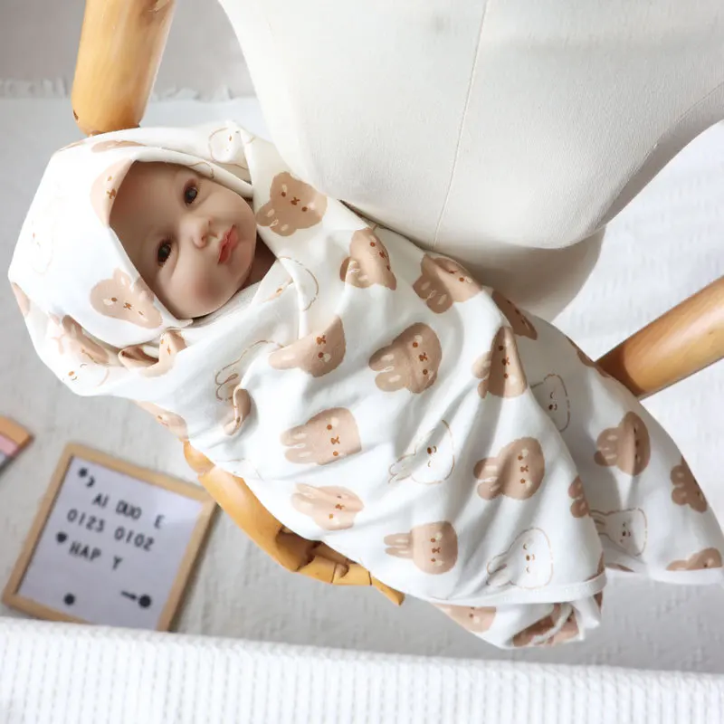 

Cotton Baby Blanket Swaddle Wrap Babies Accessories Newborn Items Cartoon Diapers for New Born Plaid Infant Bedding Mother Kids