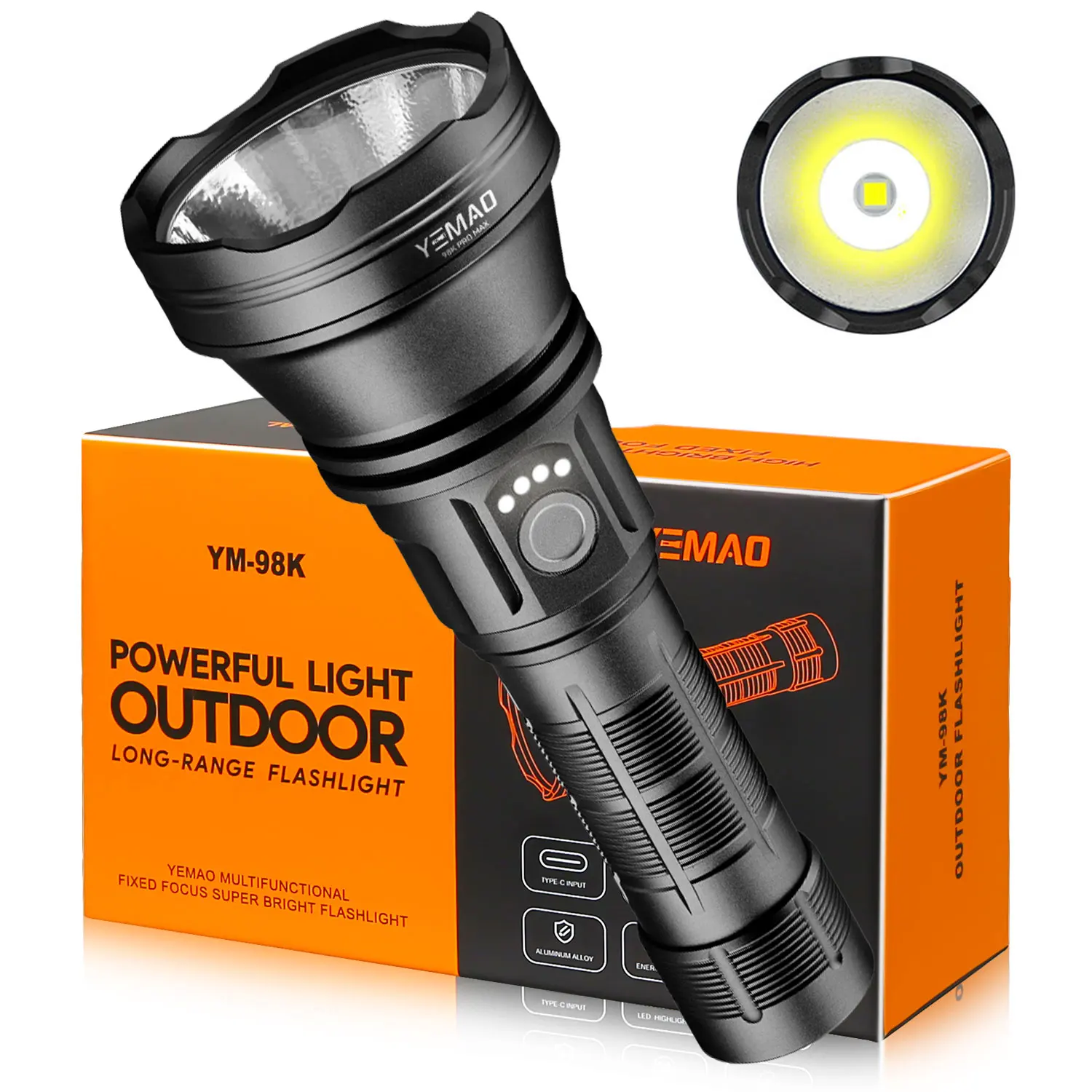 YEMAO супер яркий перезаряжаемый фонарь 2840 люмен