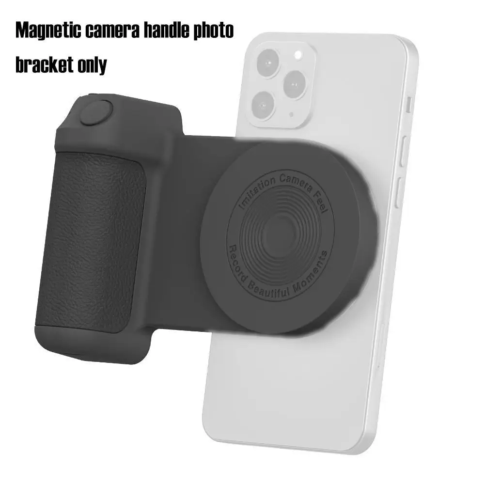 

New Magnetic Camera Handle Camera Bracket For Magsafe Desktop Wireless Charger 3 In 1 Bluetooth Handheld Anti-shake Selfie Stick