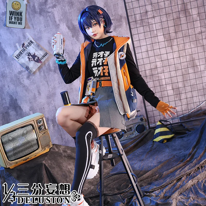 

COSLEE Game Zenless Zone Zero Bell Cosplay Costume Shop Manager Fashion Uniform Halloween Carnival Suit Party Outfit Clothing