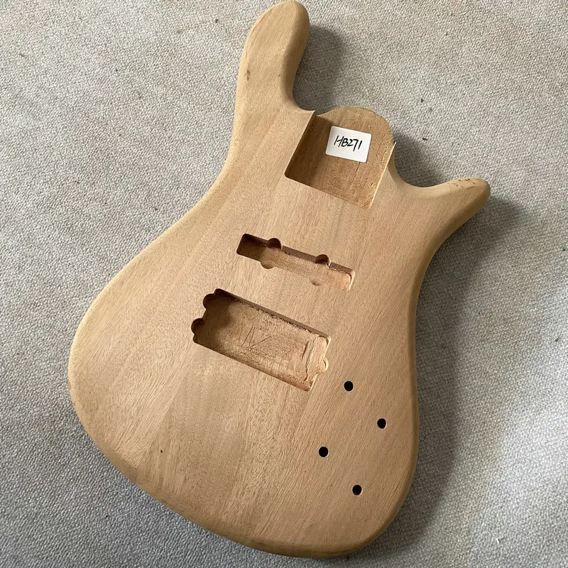 HB271 5-струнный электрический бас в твердой красной древесине натуральный без