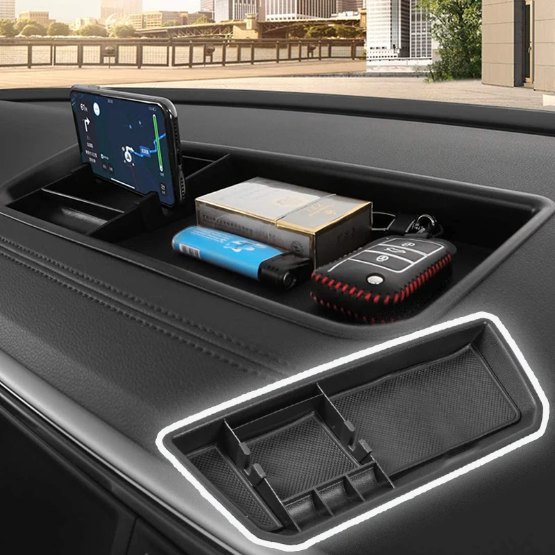 

Kptidy Контейнер для хранения в салоне автомобиля, поддон для телефона, центральная консоль для Volkswagen VW Atlas / Teramont 2018-2023