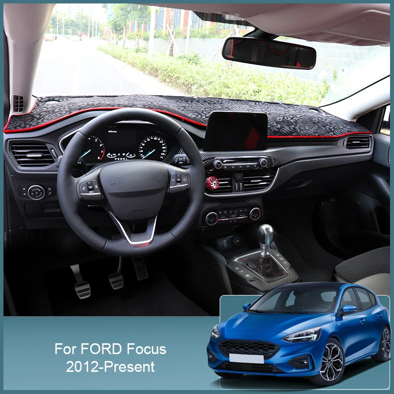 

Auto Dashboard Cover Protective Pad Artificial Sunshade Carpet Car Accessories For Ford Focus 2012-Present RHD&LHD