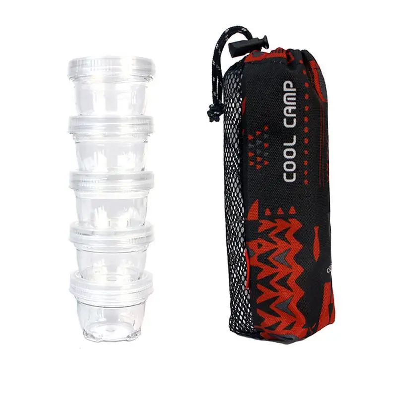 

5 шт., прозрачная коробка для приправ