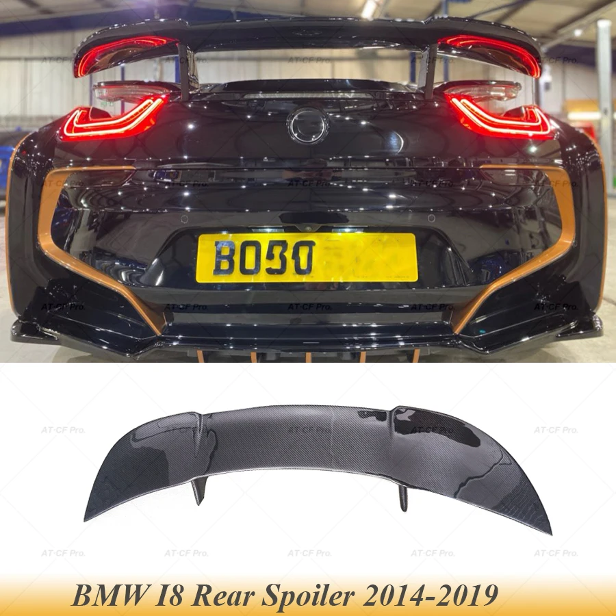 

I8 Carbon Fiber FRP Rear Spoiler Trunk Lip Boot Wing Cover Car Styling Tuning For BMW I8 2014 2015 2016 2017 2018 2019