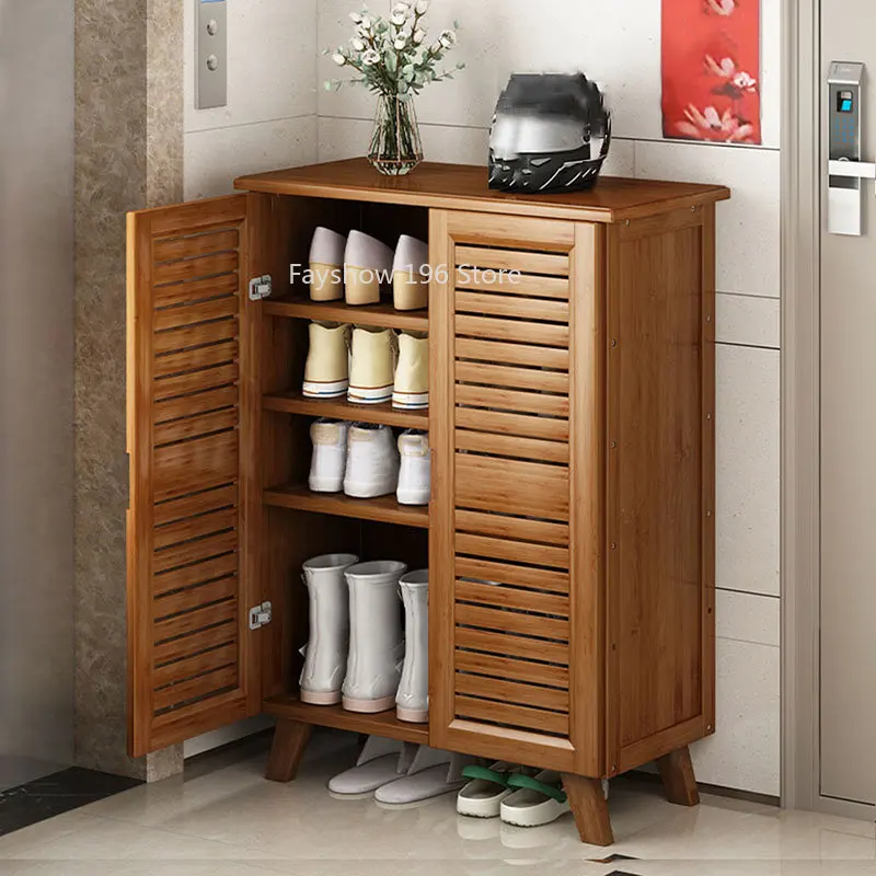Деревянный бамбуковый шкаф для обуви, органайзеры, складной шкаф для обуви, разнофункциональная мебель Armarios XG008
