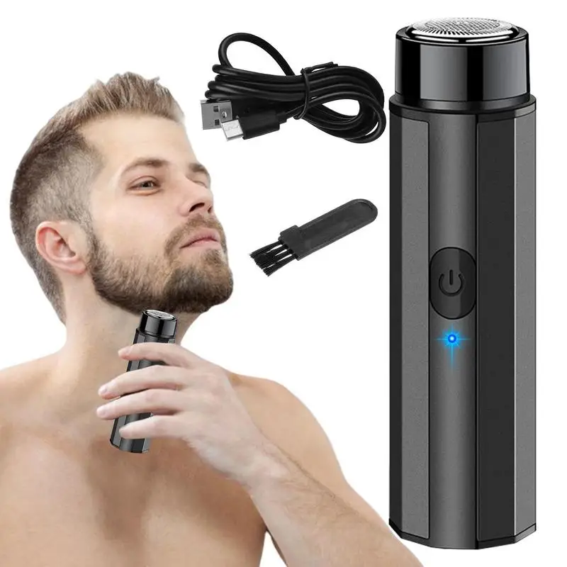 S For Men Face Mobile Pocket Size Foil Shaver Wet Dry Use Usb Rechargeable Beard