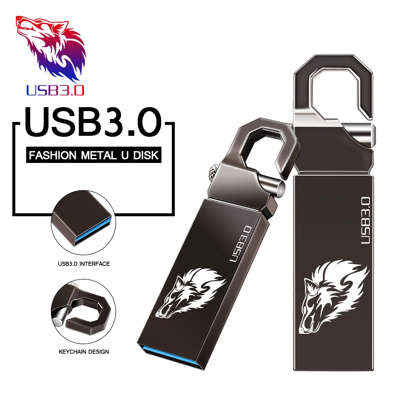 

USB-накопитель, металлический, водонепроницаемый, 32 ГБ, 16 ГБ, 128 ГБ, 64 ГБ, 8 ГБ, с кольцом для ключей