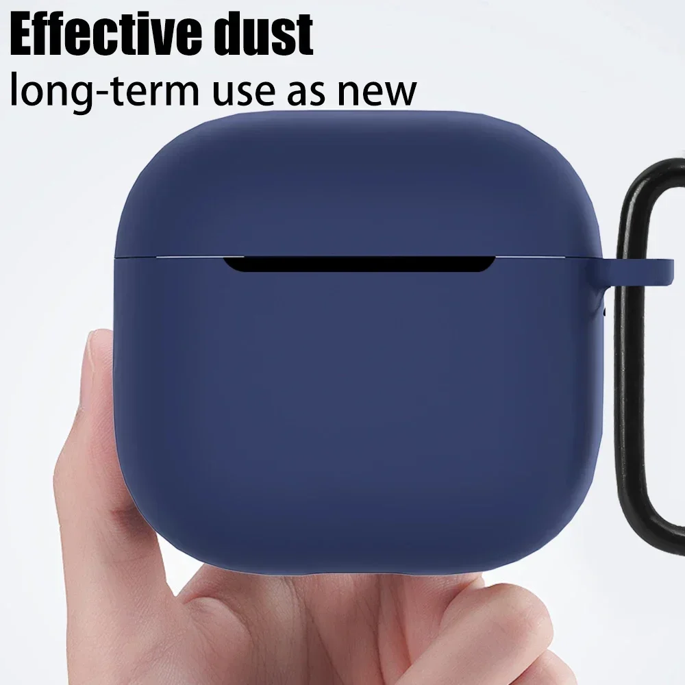 Силиконовый чехол для Apple Aripods 4 Мягкий защитный беспроводных наушников Airpods4 с