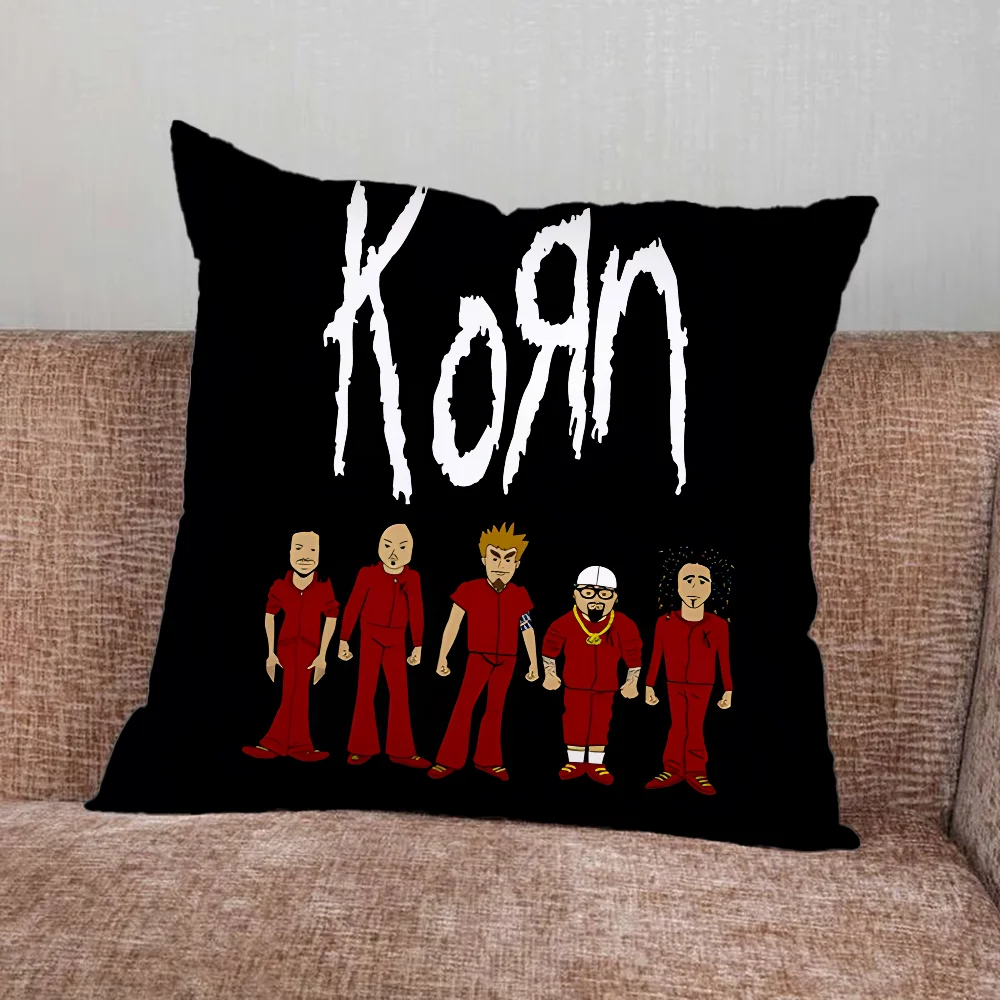 Фото Наволочка K-Korn Rock Band для дома, спальни, автомобиля, офиса, гостиной, дивана, наволочка, подходит №2