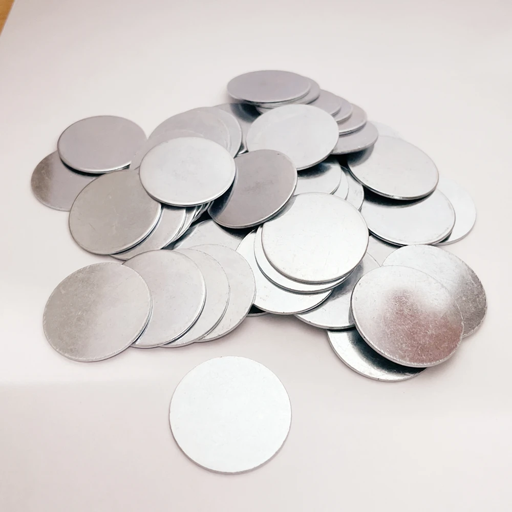 Стальная пластина Круглый стальной лист Dia15 x 0 3 мм специальный упаковочный ящик