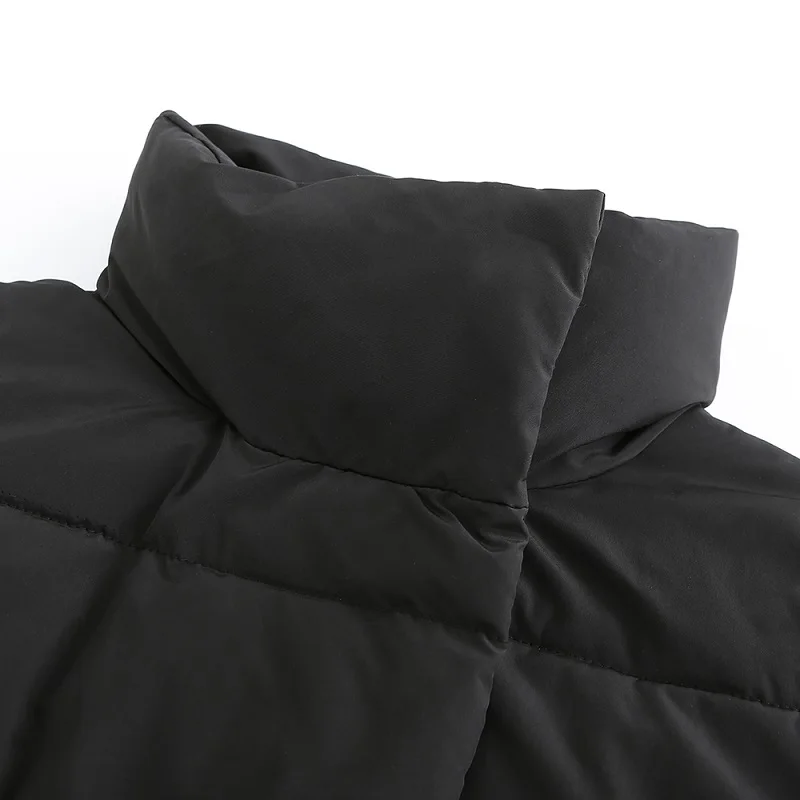 New Fashion Autumn Stand Collar Elegant Coats Warm Outerwear Casual Belt Sleeveless Winter Women Vests Jackets