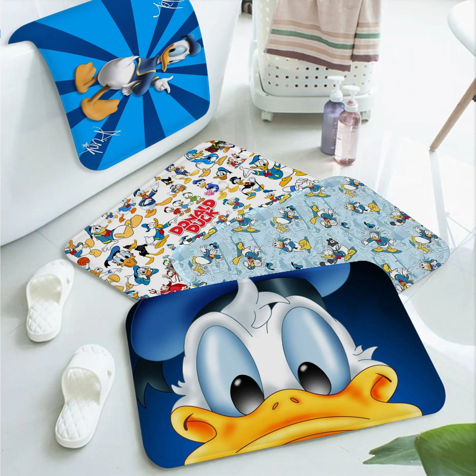 

Disney Donald Duck Kitchen Mat INS Style Soft Bedroom Floor House Laundry Room Mat Anti-skid Household Carpets