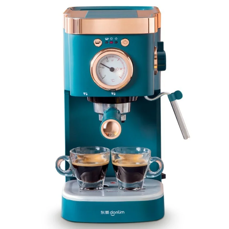 

220V Retro Espresso Coffee Maker Electrical Coffee Machine 20 Bar Vaporesso Automatic Milk Frother Cappuccino Household