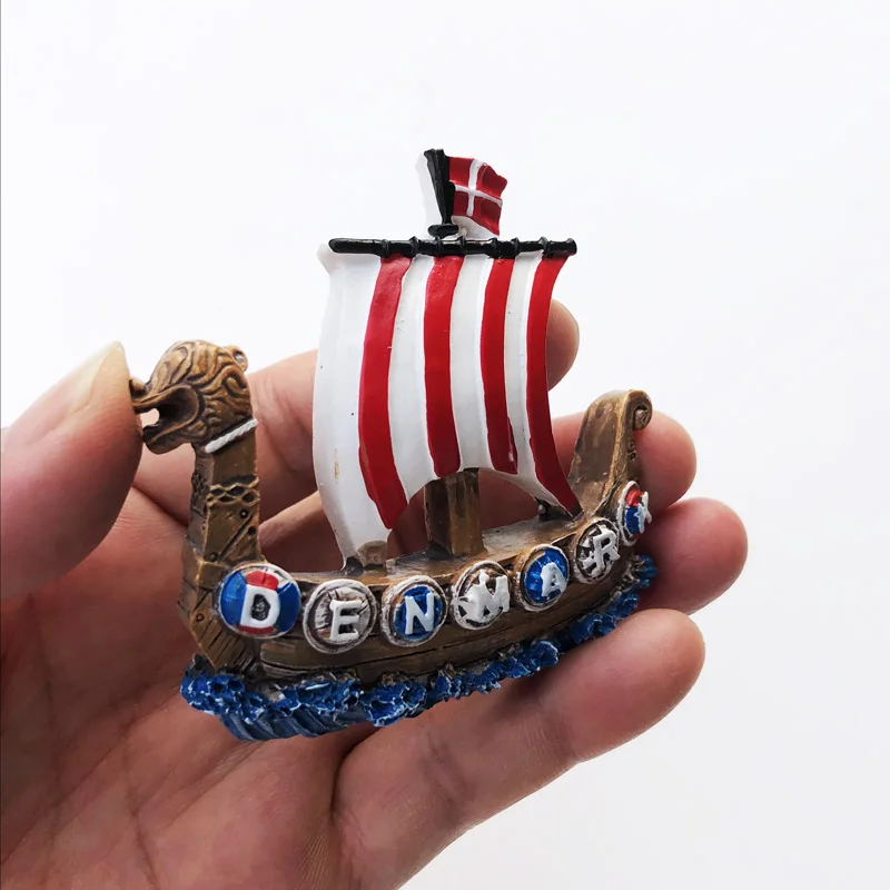 Дания путешествующие магниты для холодильника Домашний декор Туристические сувениры Наклейки на магнитную доску Магнитные подарки.