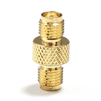 1pc sma female jack to female jack rf coax adapter convertor straight textured disc goldplated new wholesale