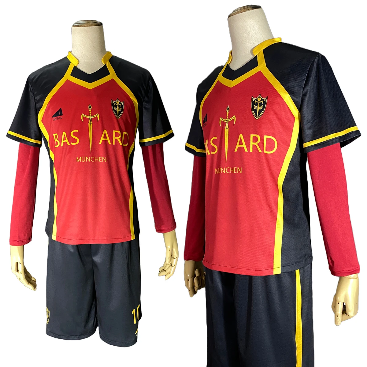 HOLOUN Blue Lock Anime Cosplay Costume Bastard Munchen Red Football Uniform Ness Kaiser Isagi Yukimiya Kurona Kunigami XXS-2XL