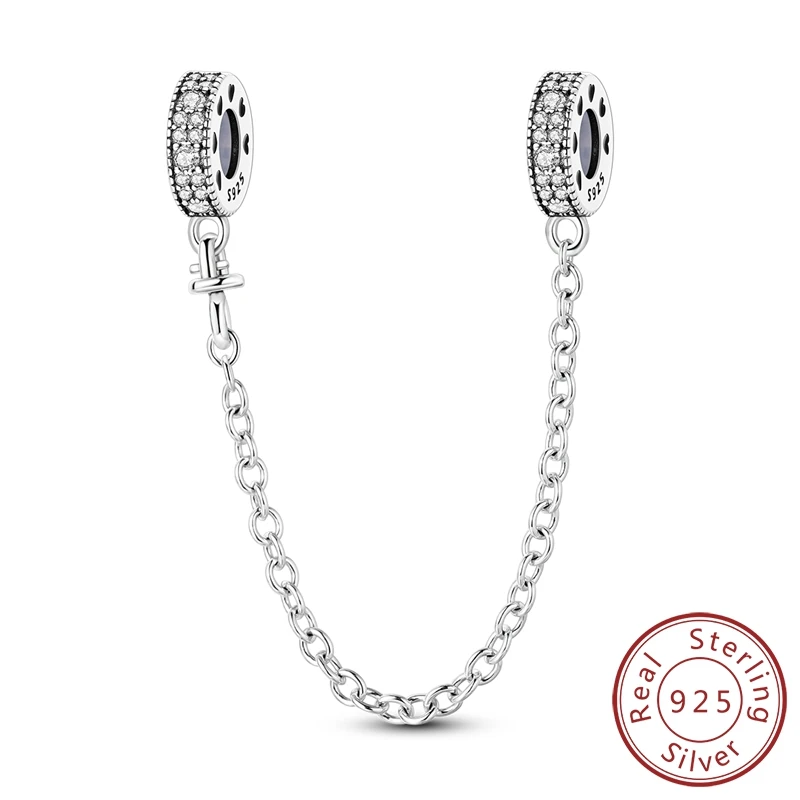 Цепочка Из серебра 100% пробы с драгоценными камнями