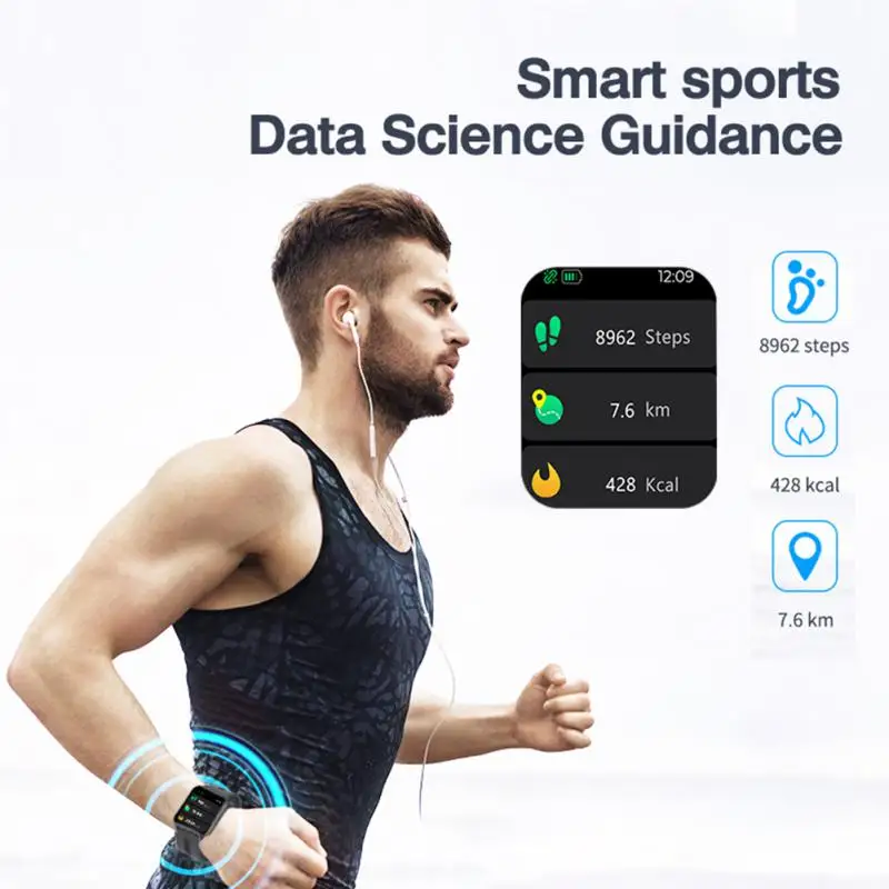 

Sleep Mode Smart Watch 220mah Sport Bracelet 1.69 Inch Waterproof Smart Bracelet For Android Ios Pedometer