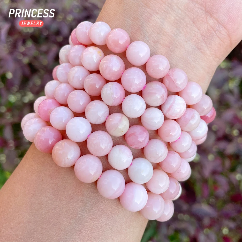 A +++ натуральный австралийский розовый опал 7-10 мм свободные бусины из драгоценных