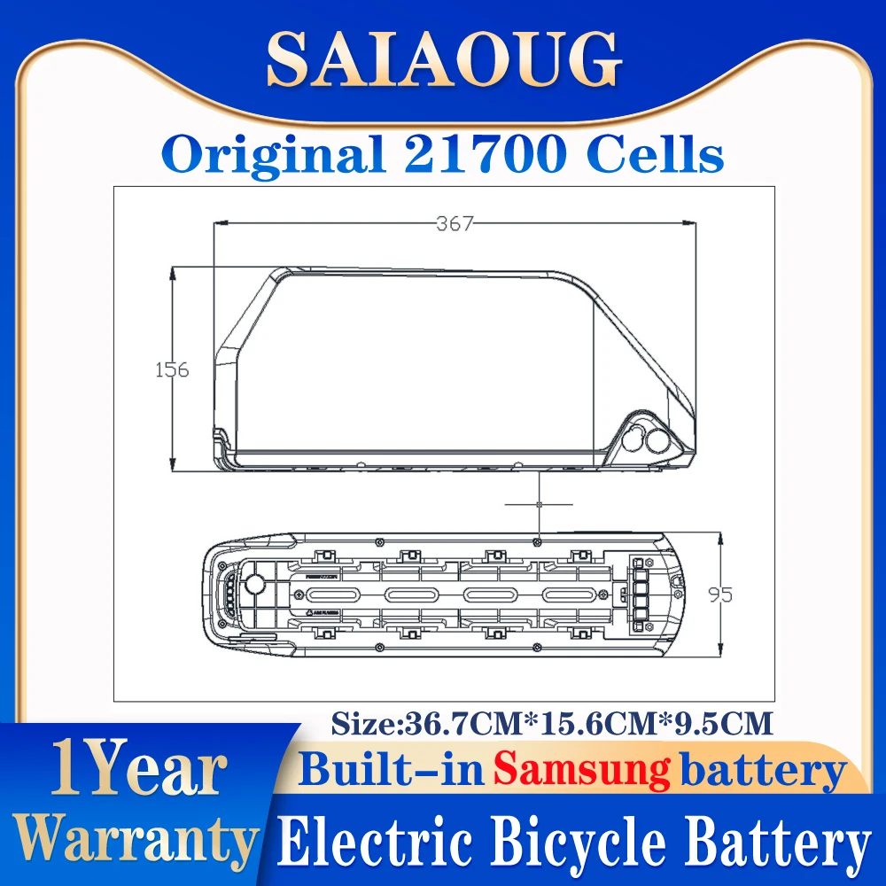 Электрический аккумулятор для электровелосипеда Hailong 36 В 48 72 в 25 Ач 30 35 45 50 60 ач Bafang