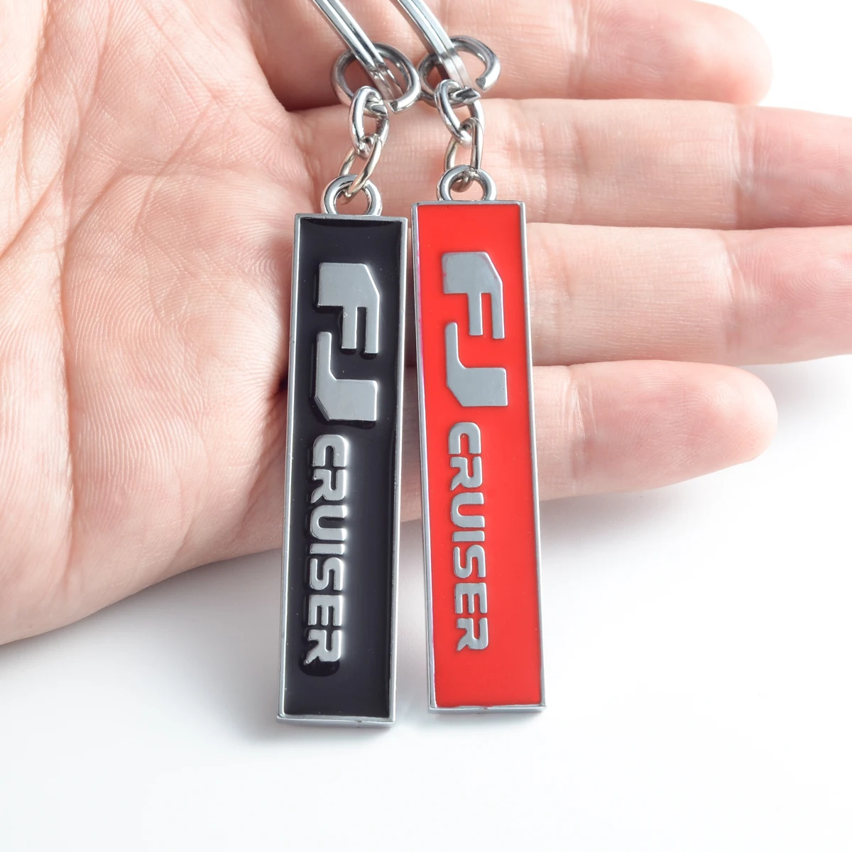 

Car Keychain For Toyota FJ Cruiser Logo Metal Keyring Key Ring Holder Accessories