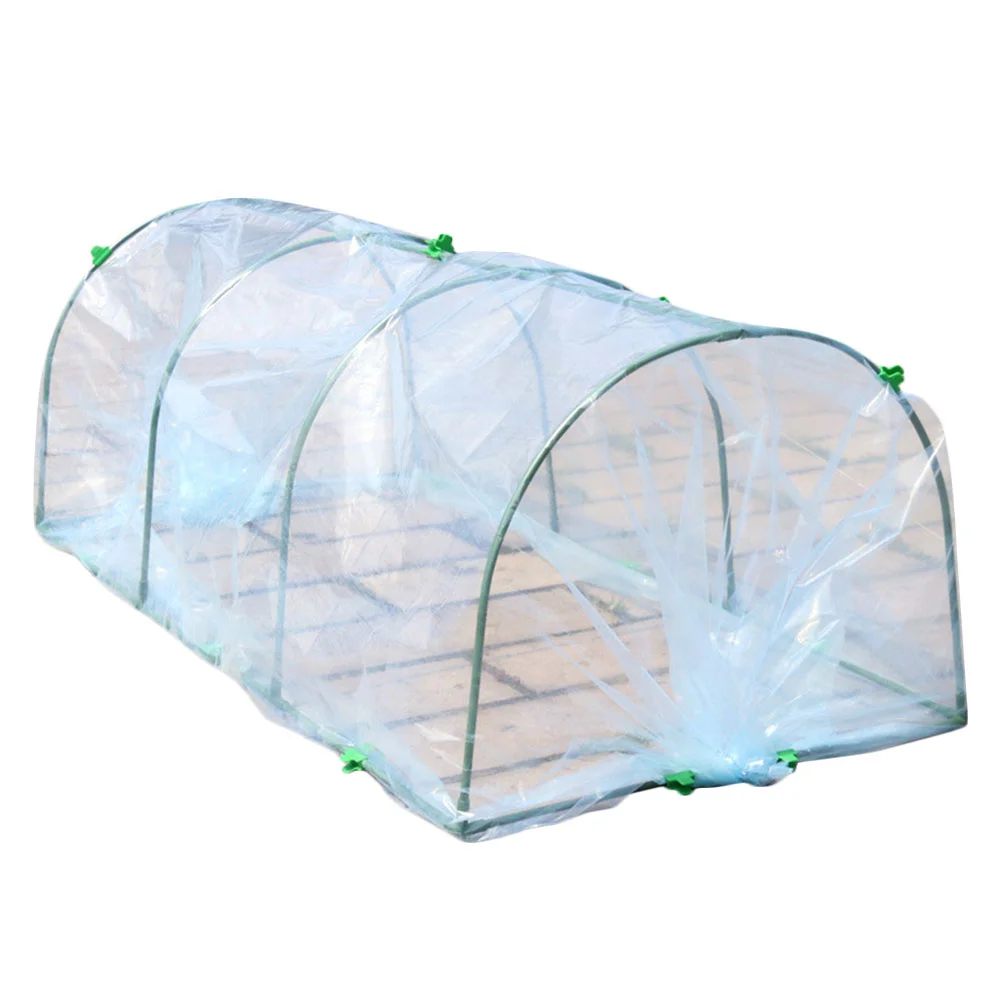 

1 set of Flower Greenhouse Plant Greenhouse Outdoor Plastic Plant Covers with Bracket