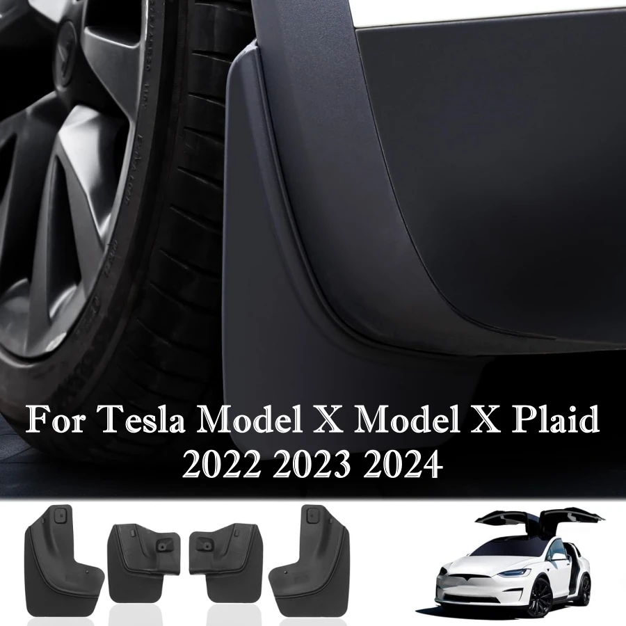 Брызговики для Tesla Model X Model S 2022-2024 гг. Брызговики Защита шин без сверления Брызговики для модели X/S