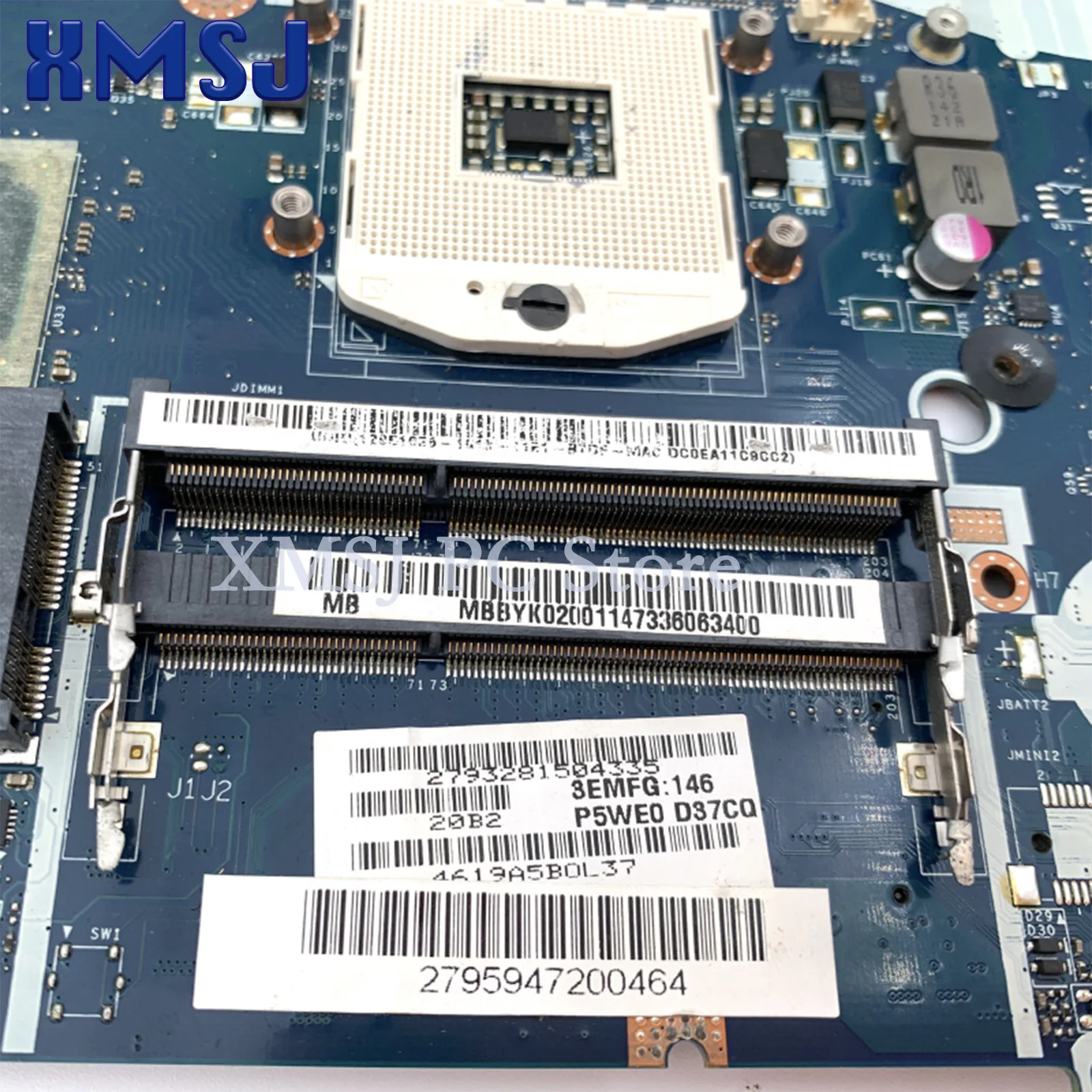 XMSJ для P5WE0 LA-6901P Acer Aspire 5750 5750G 5755G материнская плата ноутбука ПК PN MBBYK02001 Socket PGA989 DDR3 HM65