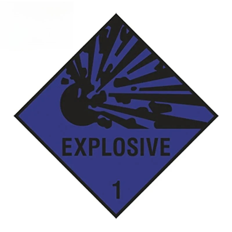 

Стайлинг автомобиля, автомобильная наклейка, предупреждение о взрыве, опасность для ноутбука, планшета, двери, водонепроницаемые аксессуары, 13 см x 13 см, ПВХ