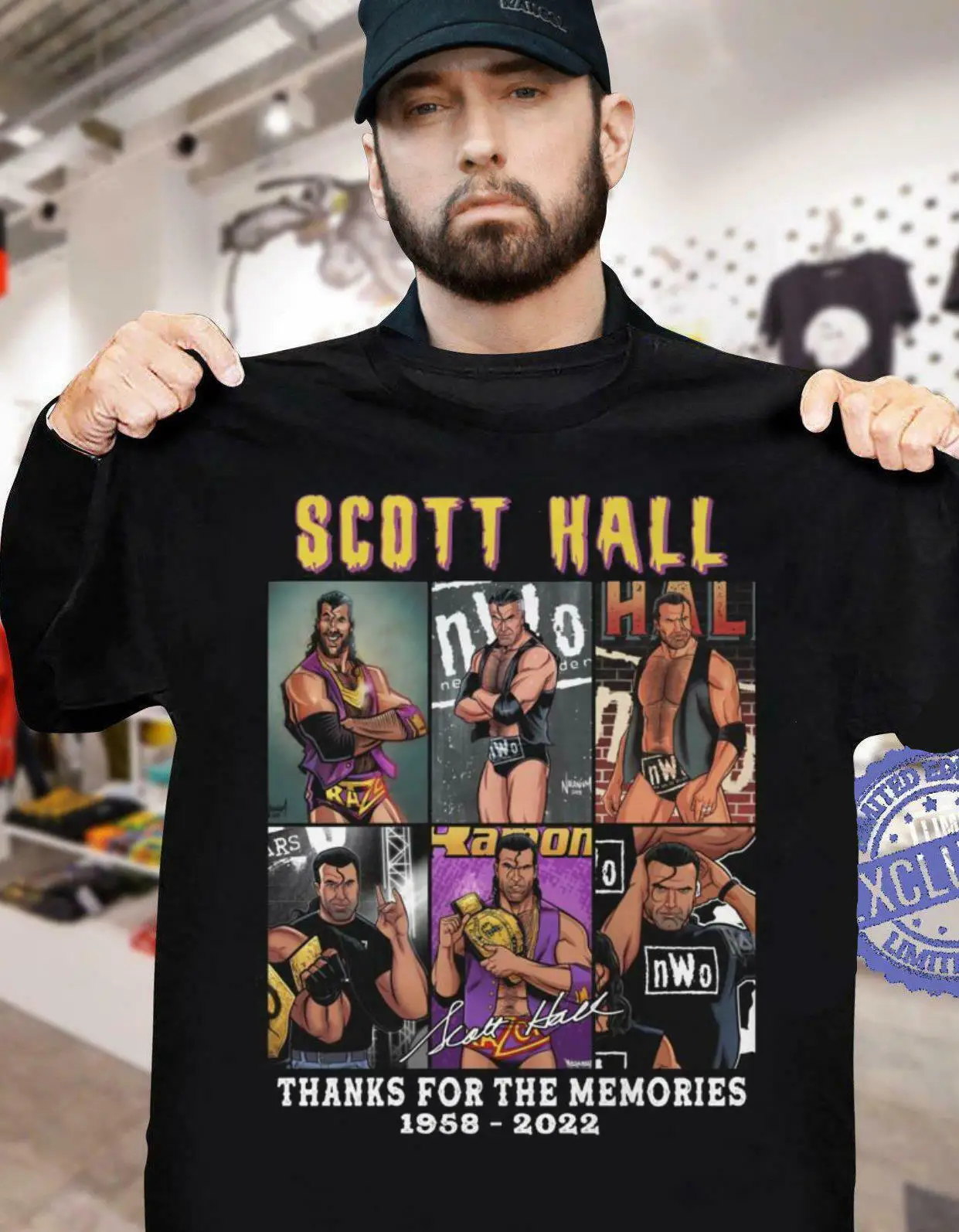 

Rest In Peace Scott Hall Thanks For The Memories 1958-2022 Signature T-Shirt