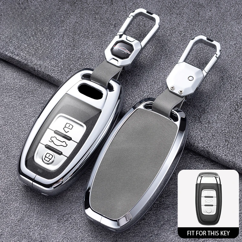 Брелок для автомобильного ключа Внешняя защита Audi A1 A3 A4 A5 A6 A7 A8 Quattro Q3 Q5 Q7 2009-2015 B9 4K