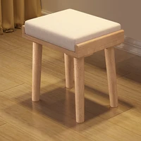 creative nordic chair wooden vanity bedroom low kitchen stool protable modern minimalist taburete meuble household supplies