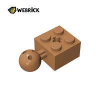 webrick building blocks parts brick modified 2x2 with ball joint axle hole 57909b 57909a 57909 compatible parts diy gift toys