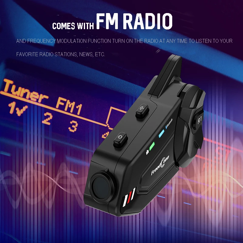 Мотоциклетная гарнитура Bluetooth-совместимая камера HD 1080P водонепроницаемое видео 6