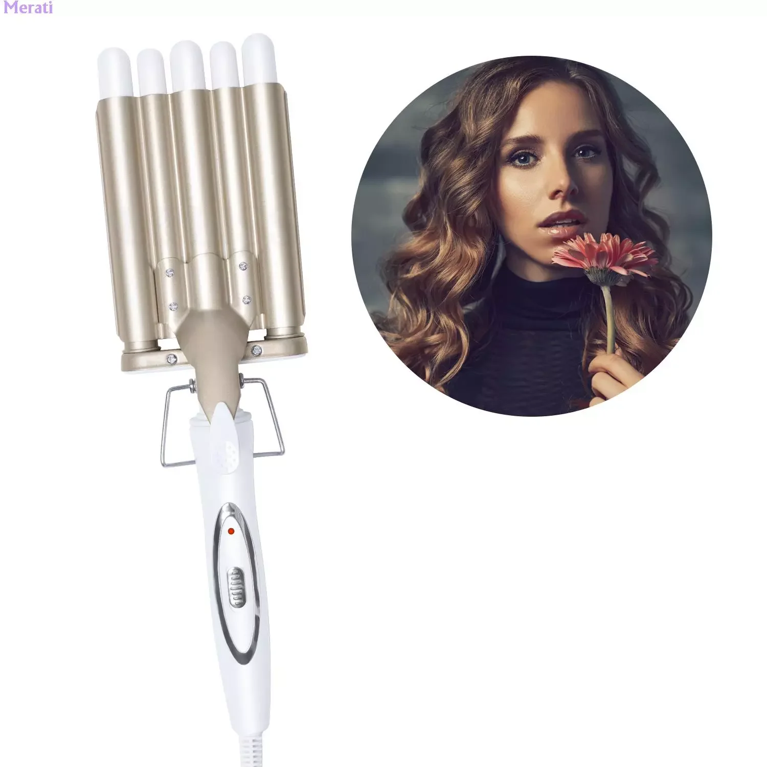 

NEW2023 5 Barrel Hair Curling Iron Flat Iron Hair Curler Egg Roller Waver Wand Ceramic Hair Crimping Hair Iron Smoothing Hair St