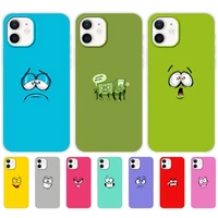 case for iphone se 2020 6 6s 7 8 plus x 10 xr xs 11 12 13 mini pro max silicone smartphone back cover funny cute expression