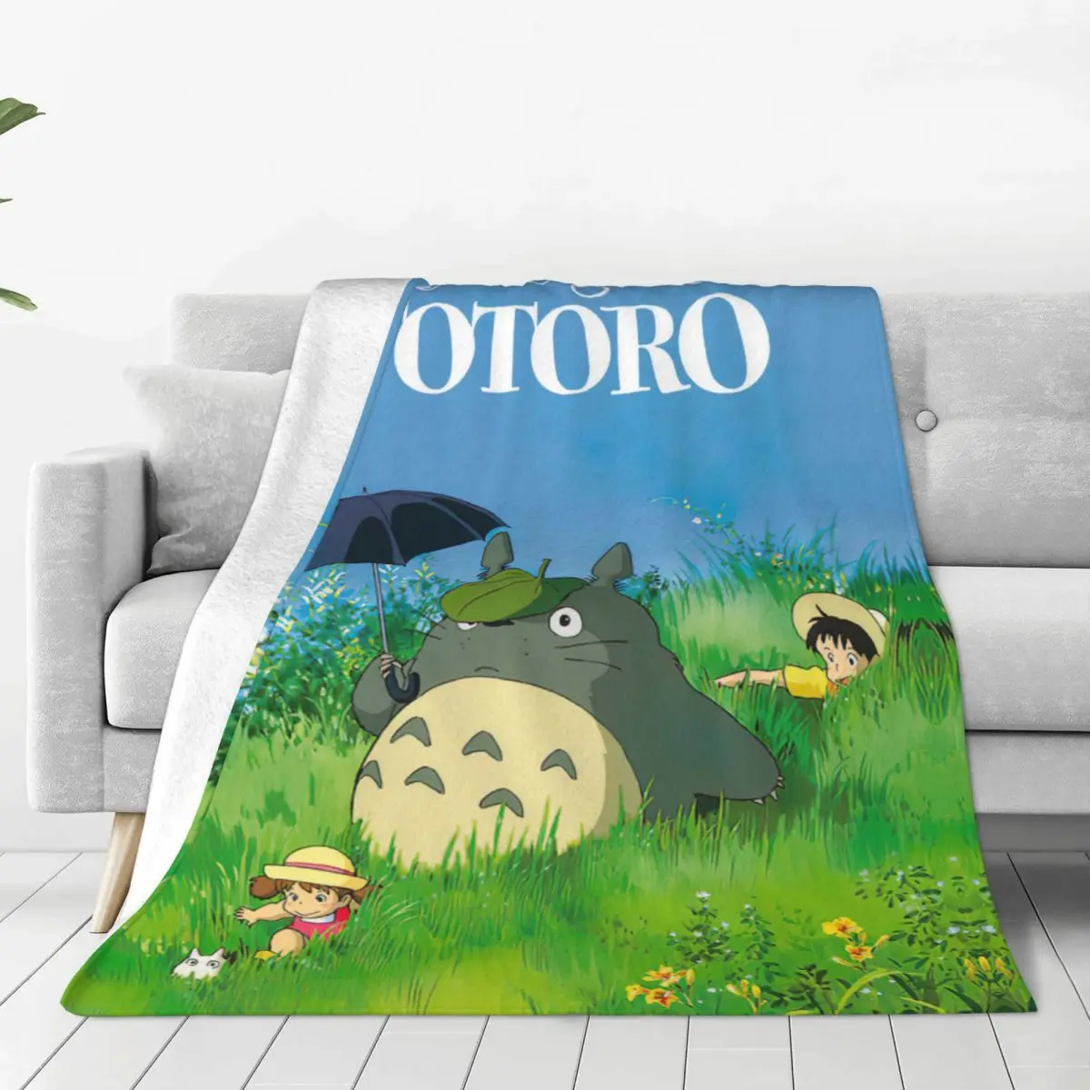 

My Neighbor Totoro Wool Blankets Cute Cartoon Tonari No Totoro Custom Throw Blanket for Home Hotel Sofa 200x150cm Bedspread